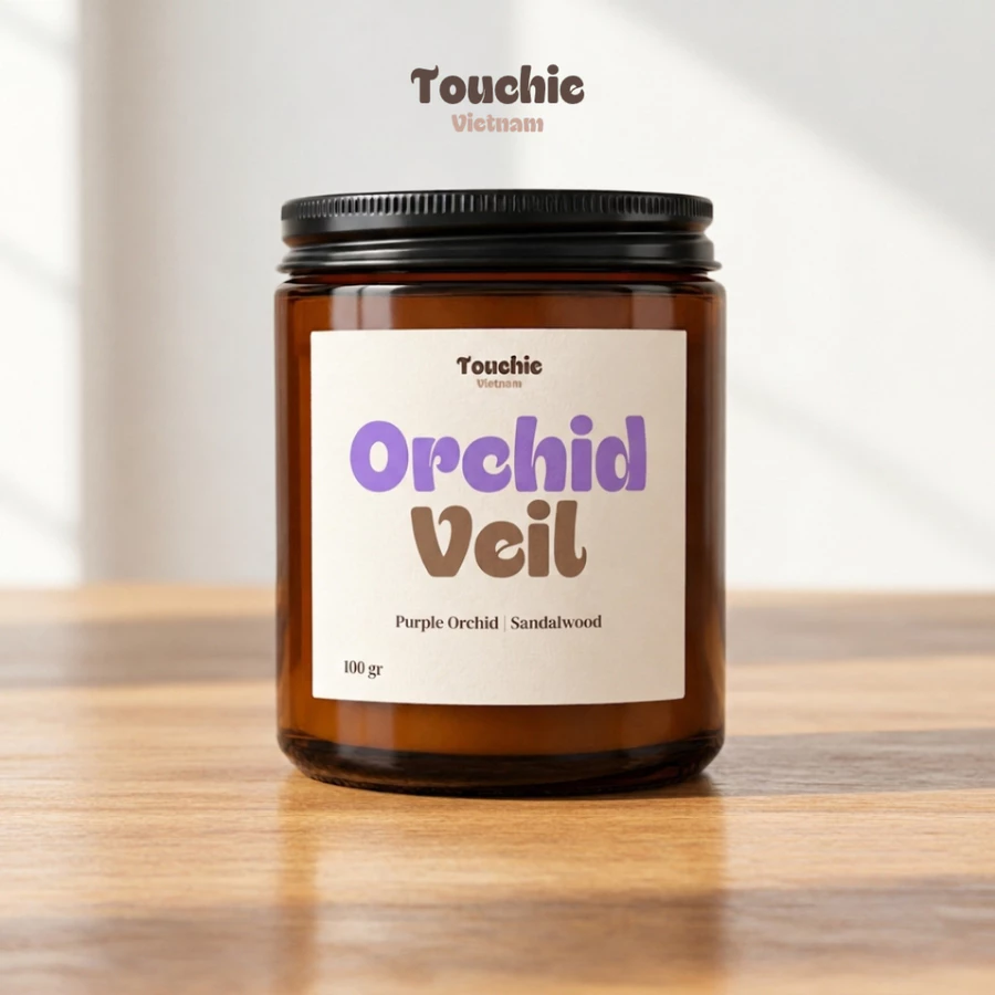 Lọ Diêm Gỗ Dài Vintage Touchie (50 Que)